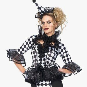 Leg Avenue Women's Pretty Pirouette Clown Dress Costume – Size Small (US 4-6)
